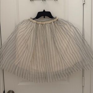 Elegant Striped Tulle Skirt